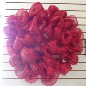 WREATH 28" WITH RED RIBBON